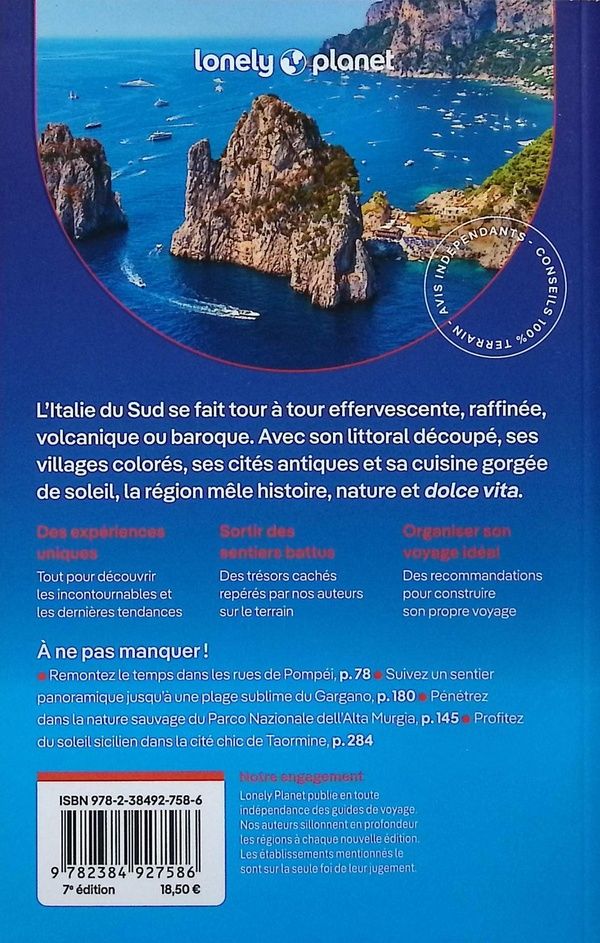 Quatrième de couverture de « Italie du Sud »