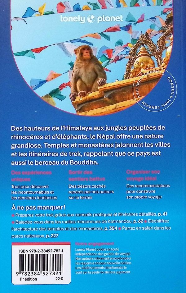 Quatrième de couverture de « Népal »