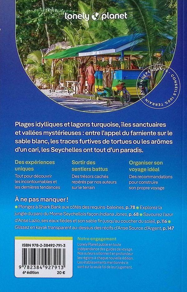 Quatrième de couverture de « Seychelles »