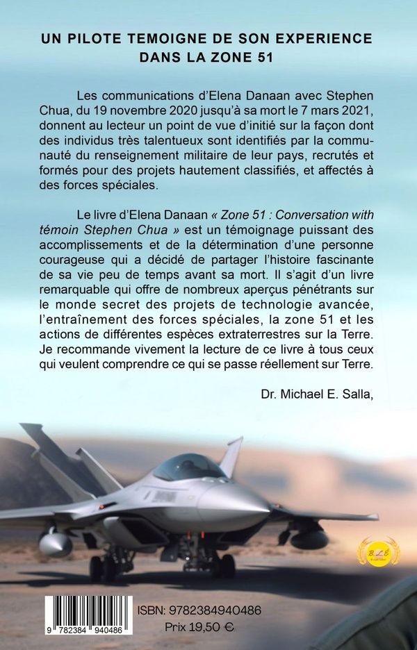 Quatrième de couverture de « Zone 51 »