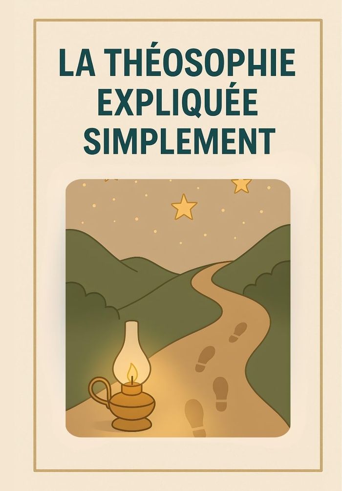 Couverture du livre « La théosophie expliquée simplement » de Lulumineuse, librairie Les Contes Infusés à Corte