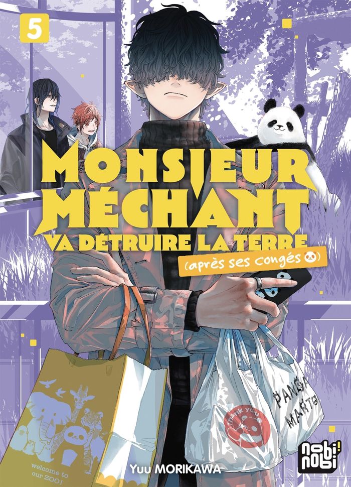 Couverture du livre « Monsieur Méchant va détruire la Terre : après ses congés » de Yū Morikawa, librairie Les Contes Infusés à Corte