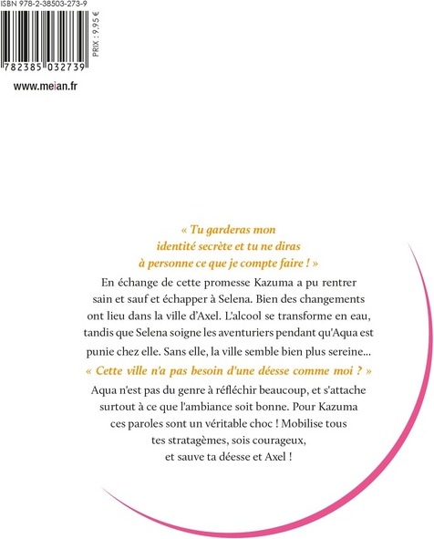 Quatrième de couverture de « KONOSUBA : SOIS BENI MONDE MERVEILLEUX ! (LIGHT NOVEL) - KONOSUBA : SOIS BENI MONDE MERVEILLEUX ! - »