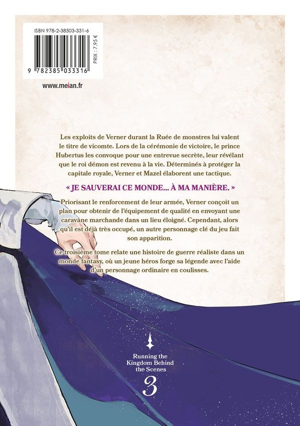 Quatrième de couverture de « REINCARNATED INTO A GAME AS THE HERO'S FRIEND - TOME 03 »
