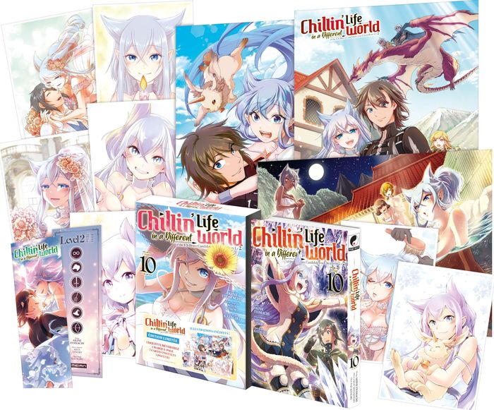 Couverture du livre « CHILLIN' LIFE IN A DIFFERENT WORLD EDITION LIMITEE - CHILLIN' LIFE IN A DIFFERENT WORLD - TOME 10 - », librairie Les Contes Infusés à Corte