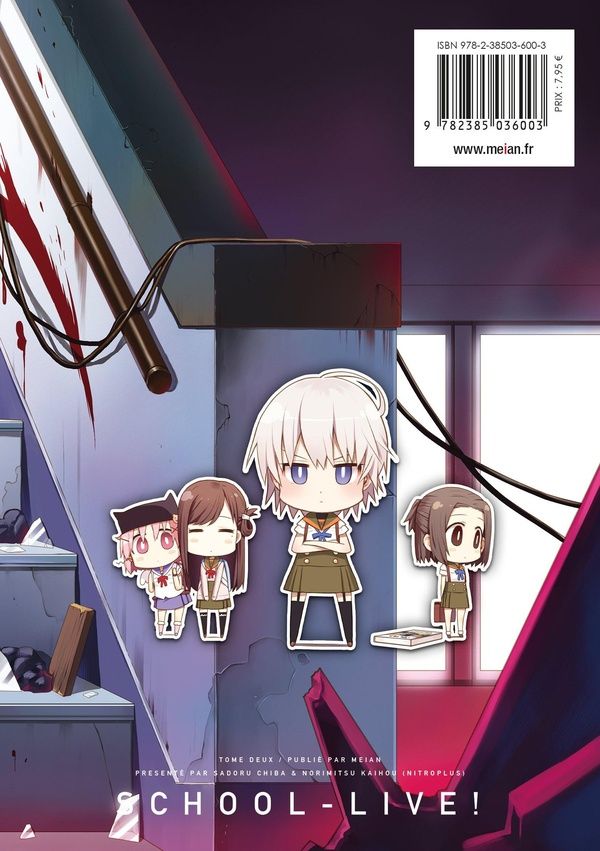 Quatrième de couverture de « SCHOOL-LIVE! - TOME 02 »