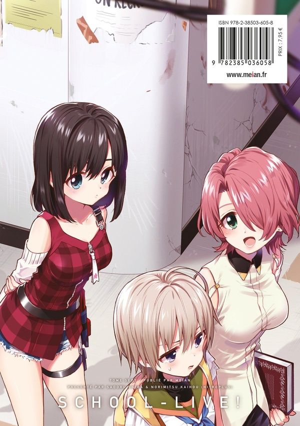 Quatrième de couverture de « SCHOOL-LIVE! - TOME 07 »