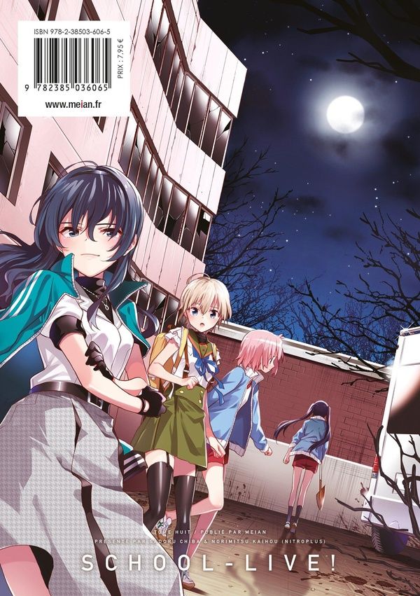 Quatrième de couverture de « SCHOOL-LIVE! - TOME 08 »