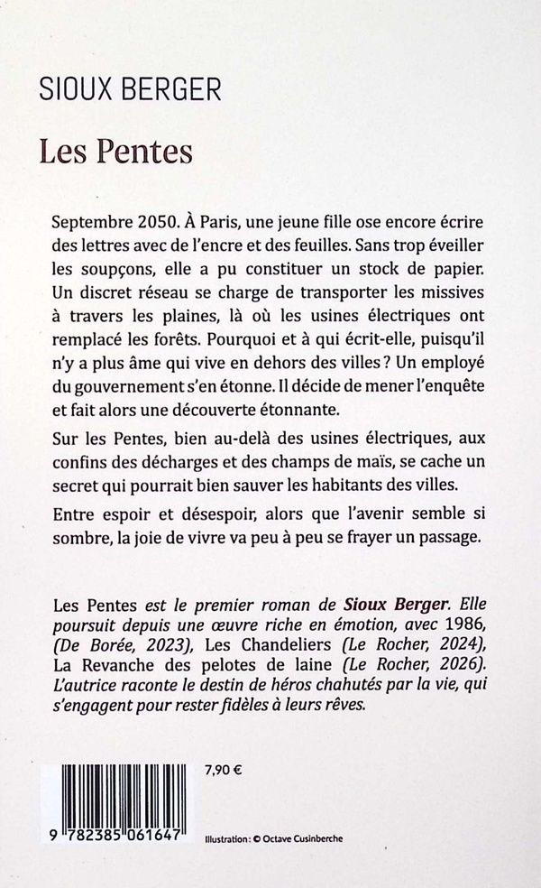 Quatrième de couverture de « Les Pentes »