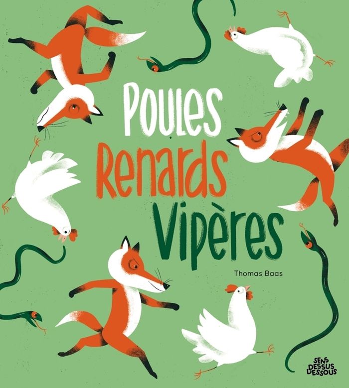 Couverture du livre « Poules renards vipères » de Thomas Baas, librairie Les Contes Infusés à Corte