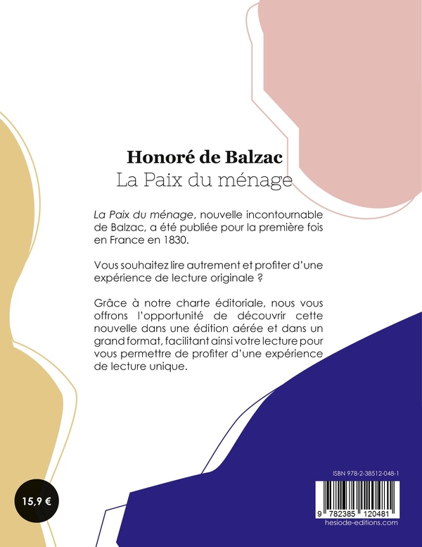 Quatrième de couverture de « La Paix du ménage »