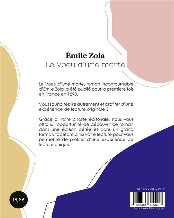 Quatrième de couverture de « Le Voeu d'une morte »