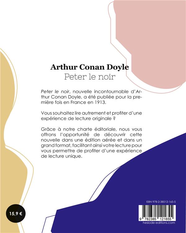 Quatrième de couverture de « Peter le noir »