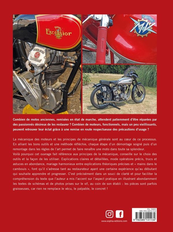 Quatrième de couverture de « Restaurez, réparez votre moto »