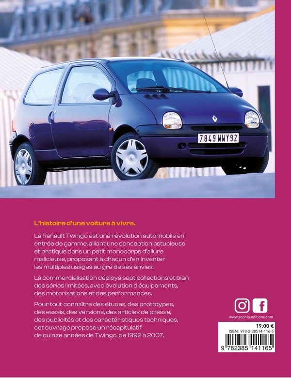 Quatrième de couverture de « Twingo : la voiture à vivre »
