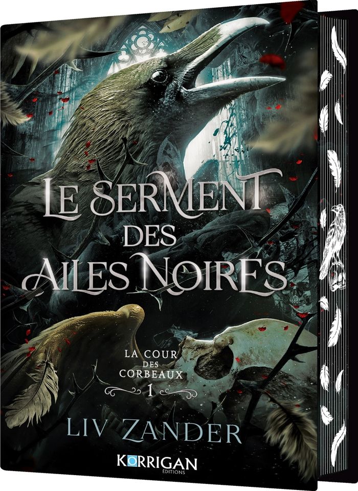 Couverture du livre « La cour des corbeaux : Le Serment des Ailes Noires » de Liv Zander, librairie Les Contes Infusés à Corte