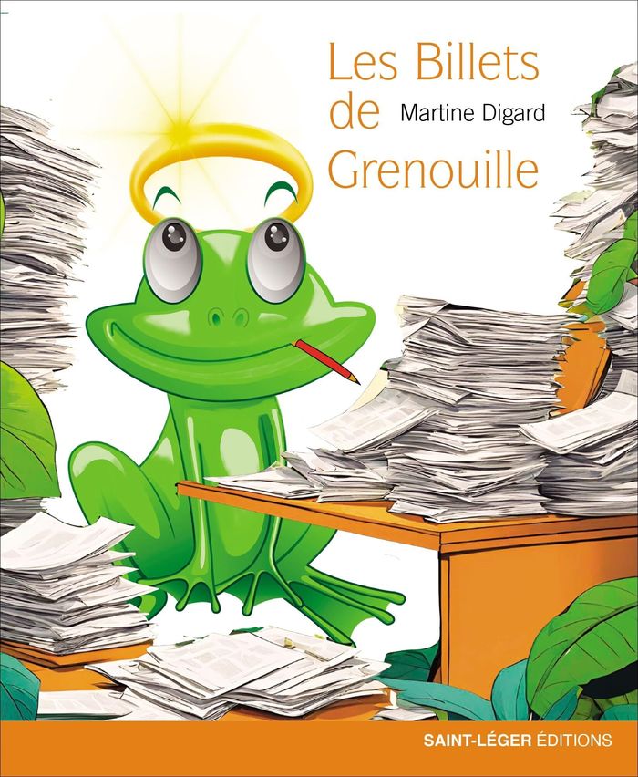 Couverture du livre « Les billets de Grenouille » de Martine Digard, librairie Les Contes Infusés à Corte
