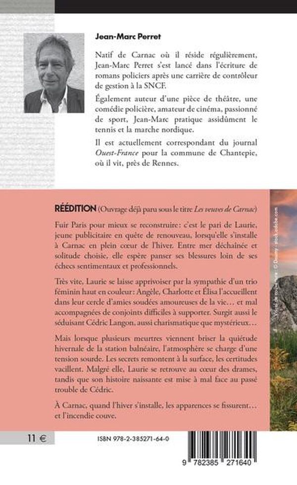 Quatrième de couverture de « Hiver meurtrier à Carnac »