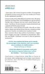 Quatrième de couverture de « Après elle : roman »
