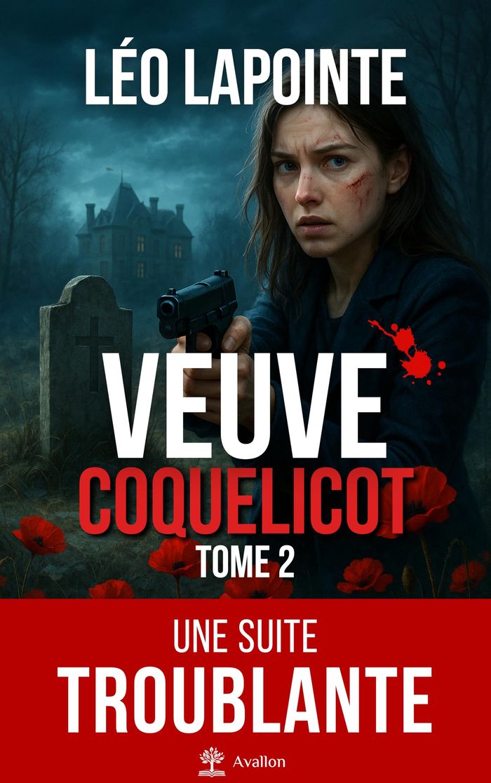 Couverture du livre « Veuve Coquelicot : roman » de Léo Lapointe, librairie Les Contes Infusés à Corte