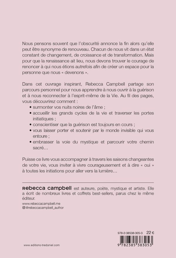 Quatrième de couverture de « Après la nuit de l'âme, l'éveil : comment se laisser porter par la vie quand tout semble s'écrouler »