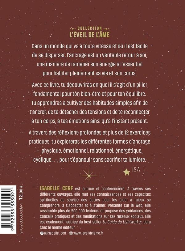 Quatrième de couverture de « L'ancrage : retrouver sa stabilité sans perdre sa lumière »