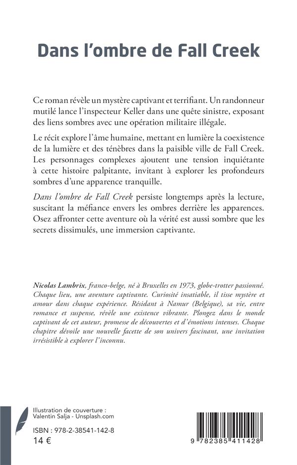 Quatrième de couverture de « DANS L OMBRE DE FALL CREEK »