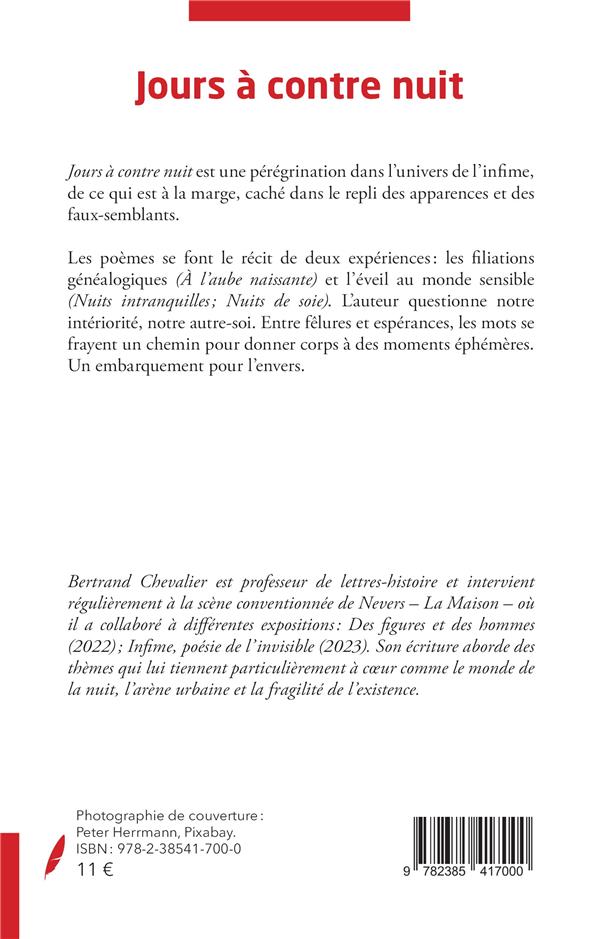 Quatrième de couverture de « JOURS A CONTRE NUIT »
