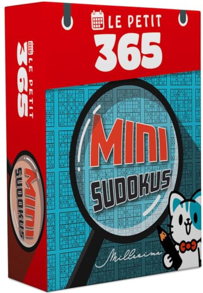 Couverture du livre « LE PETIT 365 MINI-SUDOKUS » de Collectif, librairie Les Contes Infusés à Corte
