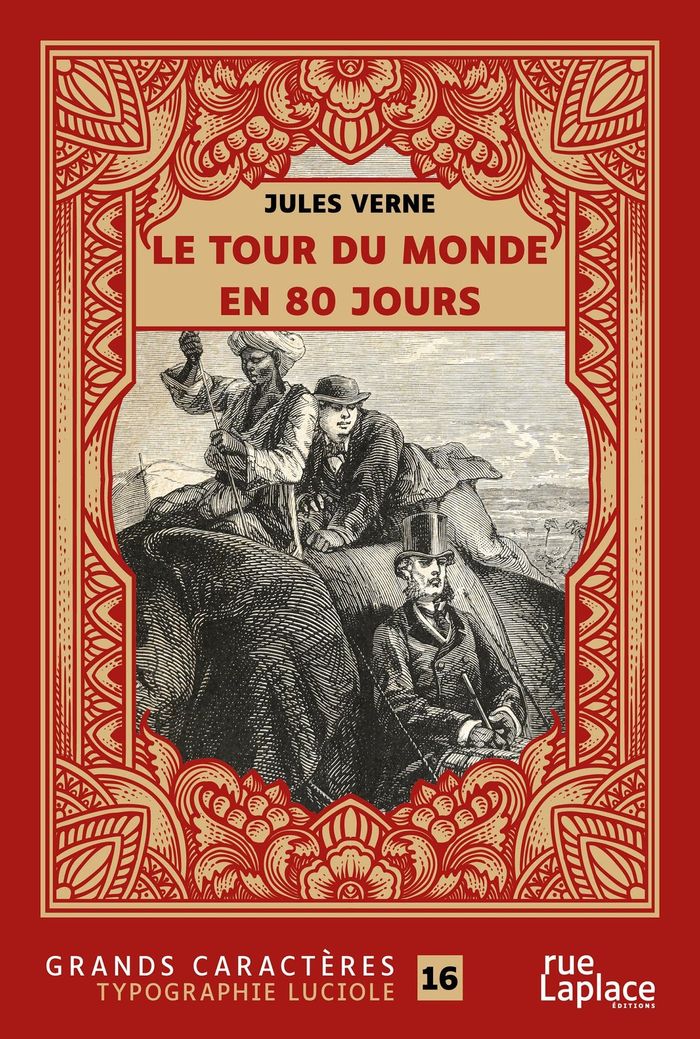 Couverture du livre « Le tour du monde en 80 jours » de Jules Verne, librairie Les Contes Infusés à Corte