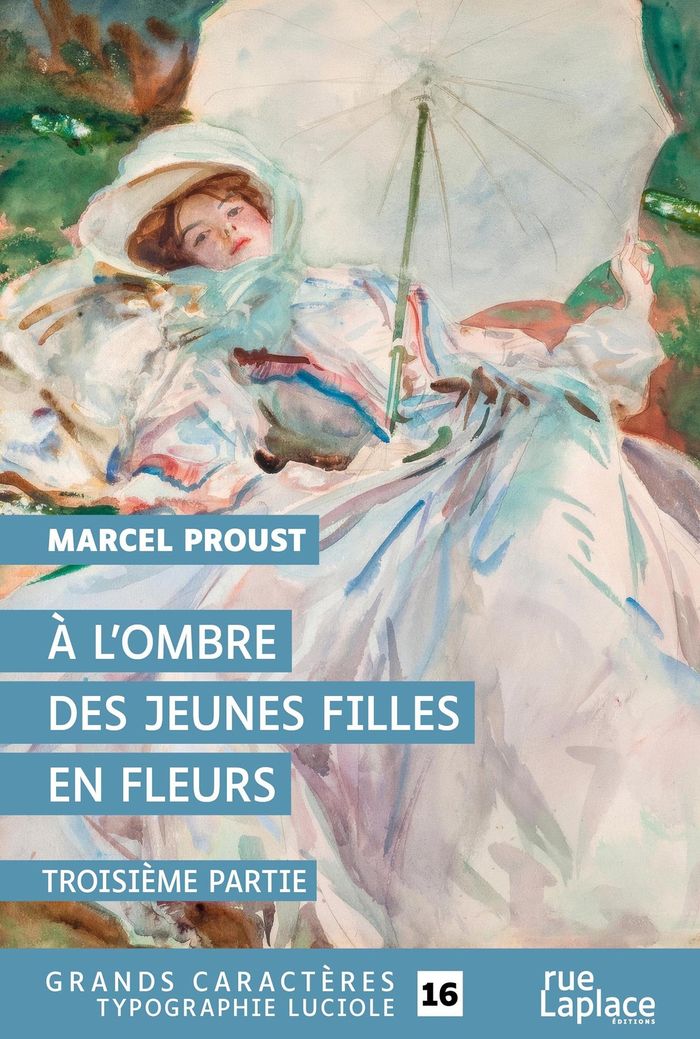 Couverture du livre « À l'ombre des jeunes filles en fleurs : troisième partie » de Marcel Proust, librairie Les Contes Infusés à Corte
