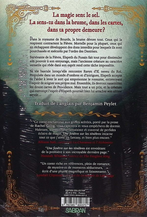 Quatrième de couverture de « Une fenêtre sur les ténèbres »