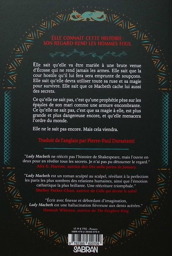 Quatrième de couverture de « Lady Macbeth »