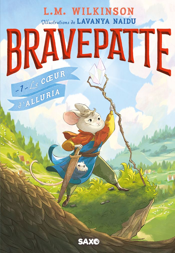 Couverture du livre « BRAVEPATTE - TOME 01 LE COEUR D'ALLURIA (BROCHE) - VOL01 », librairie Les Contes Infusés à Corte