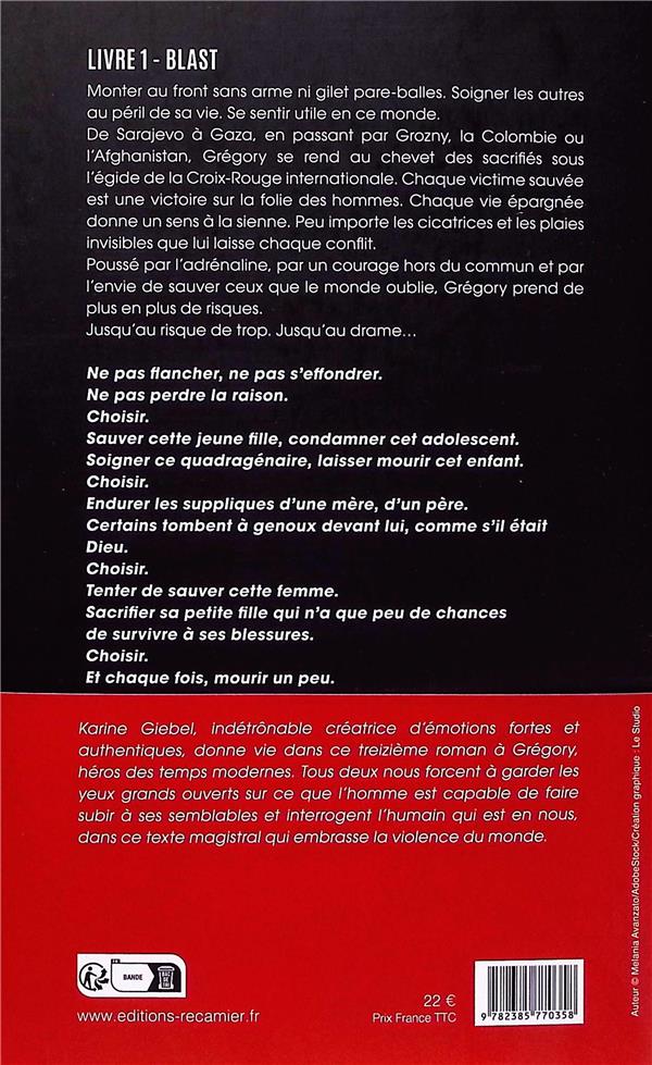 Quatrième de couverture de « Blast : roman »