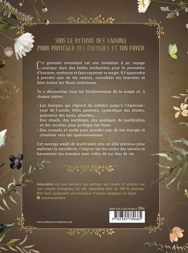 Quatrième de couverture de « MON GRIMOIRE DE RITUELS & ASTUCES DE SORCIERE »