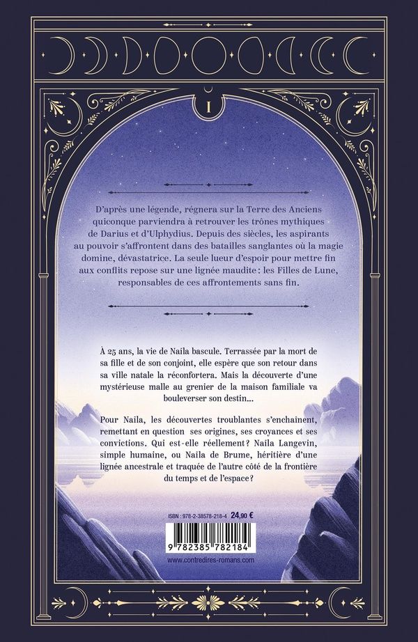 Quatrième de couverture de « NAILA DE BRUME - TOME 01 FILLE DE LUNE - VOL01 »