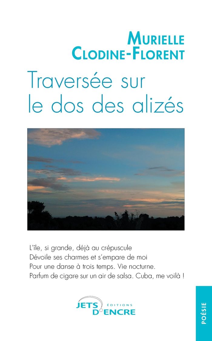 Couverture du livre « Traversée sur le dos des alizés » de Murielle Clodine-Florent, librairie Les Contes Infusés à Corte