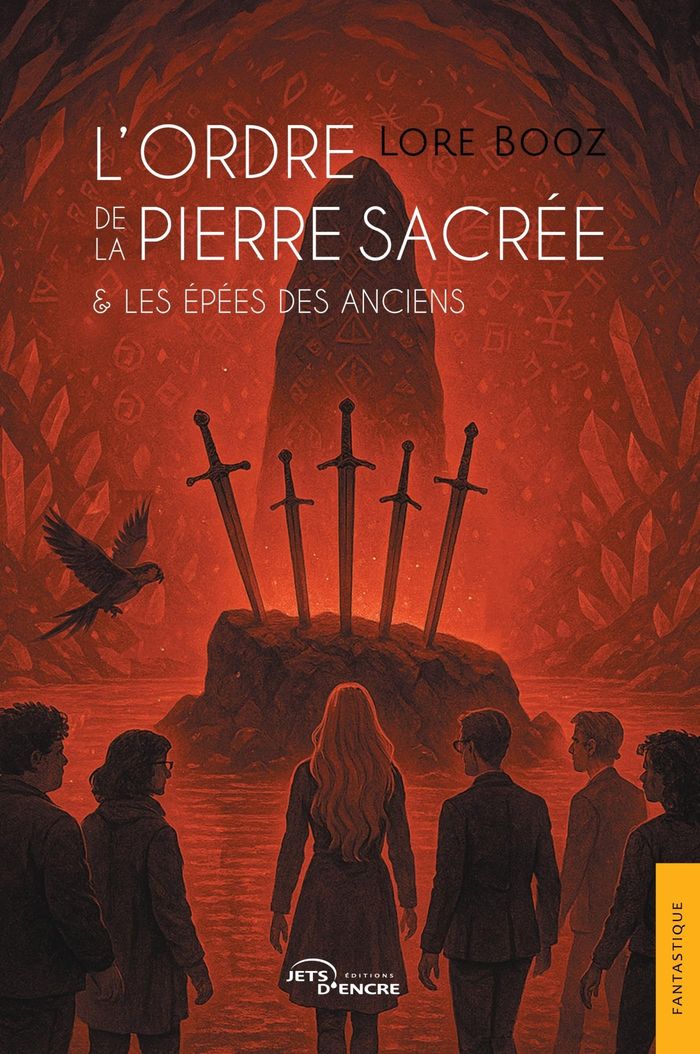 Couverture du livre « L'ordre de la pierre sacrée & les épées des anciens » de Lore Booz, librairie Les Contes Infusés à Corte