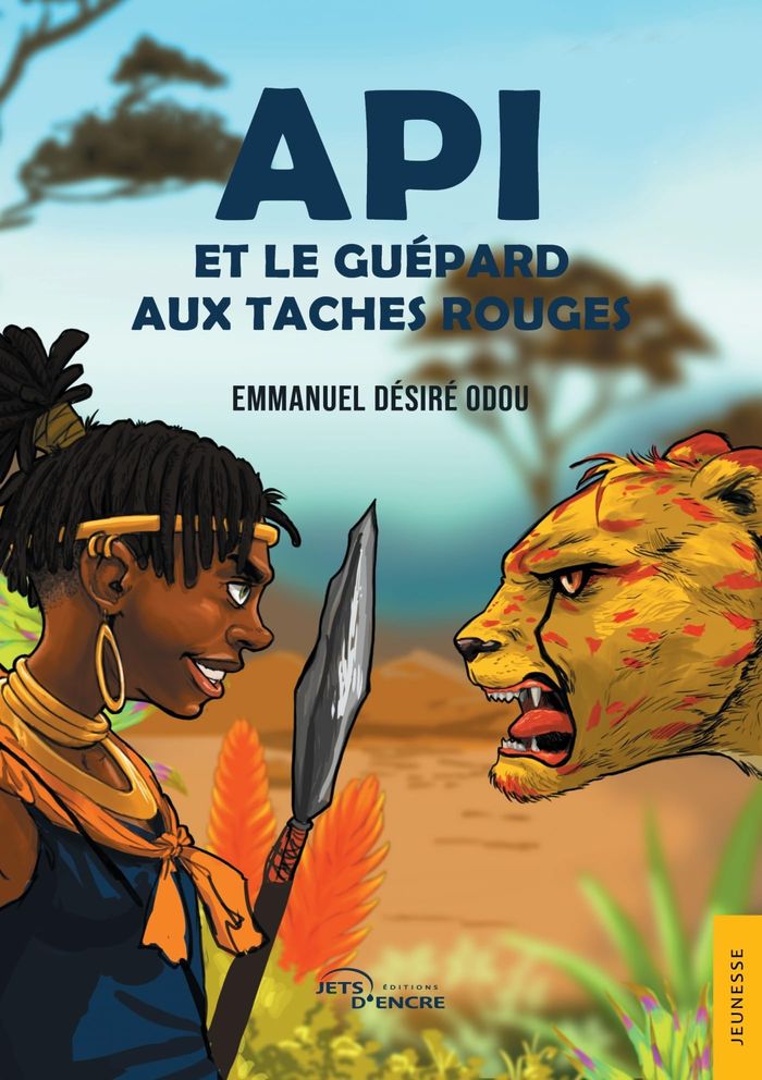 Couverture du livre « Api et le guépard aux taches rouges » de Emmanuel Désiré Odou, librairie Les Contes Infusés à Corte