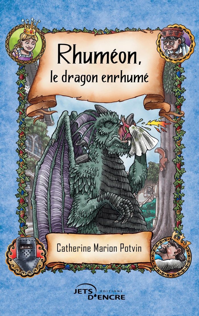 Couverture du livre « Rhuméon, le dragon enrhumé » de Catherine Marion Potvin, librairie Les Contes Infusés à Corte