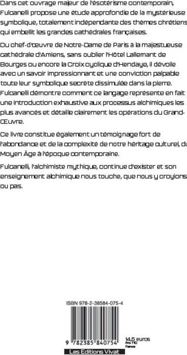 Quatrième de couverture de « Le mystère des cathédrales »