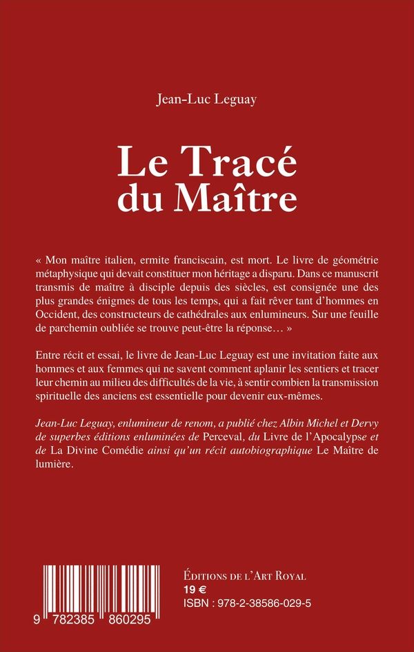 Quatrième de couverture de « Le tracé du maître »