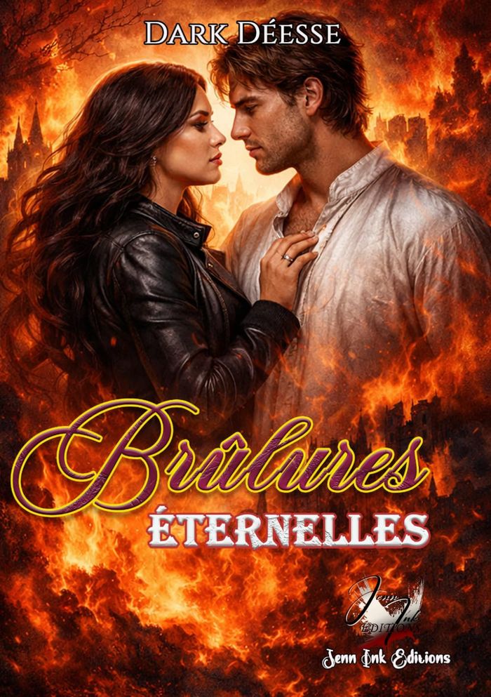Couverture du livre « BRULURES ETERNELLES » de Deesse Dark, librairie Les Contes Infusés à Corte