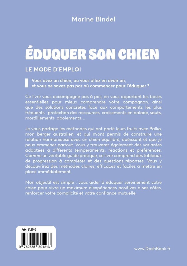 Quatrième de couverture de « EDUQUER SON CHIEN »