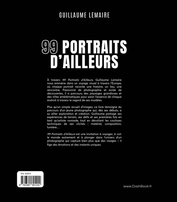 Quatrième de couverture de « 99 portraits d'ailleurs »