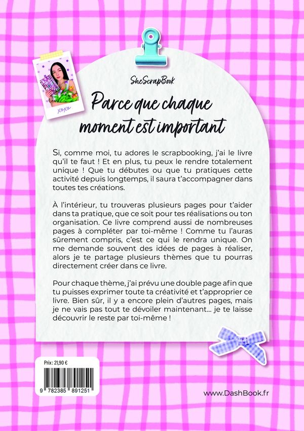 Quatrième de couverture de « Parce que chaque moment est important »