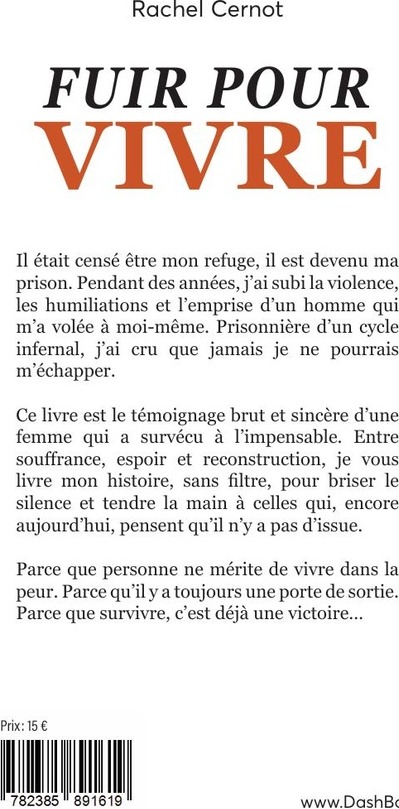 Quatrième de couverture de « Fuir pour vivre »