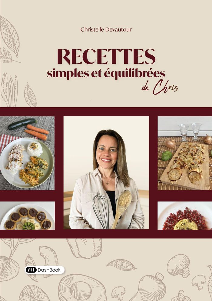 Couverture du livre « Recettes simples et équilibrées de Chris » de Christelle Devautour, librairie Les Contes Infusés à Corte