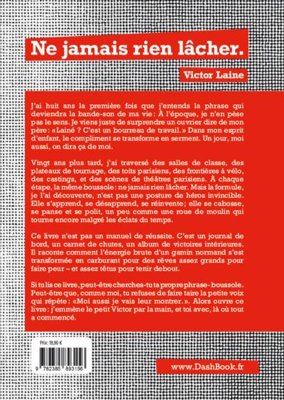 Quatrième de couverture de « Ne jamais rien lâcher »